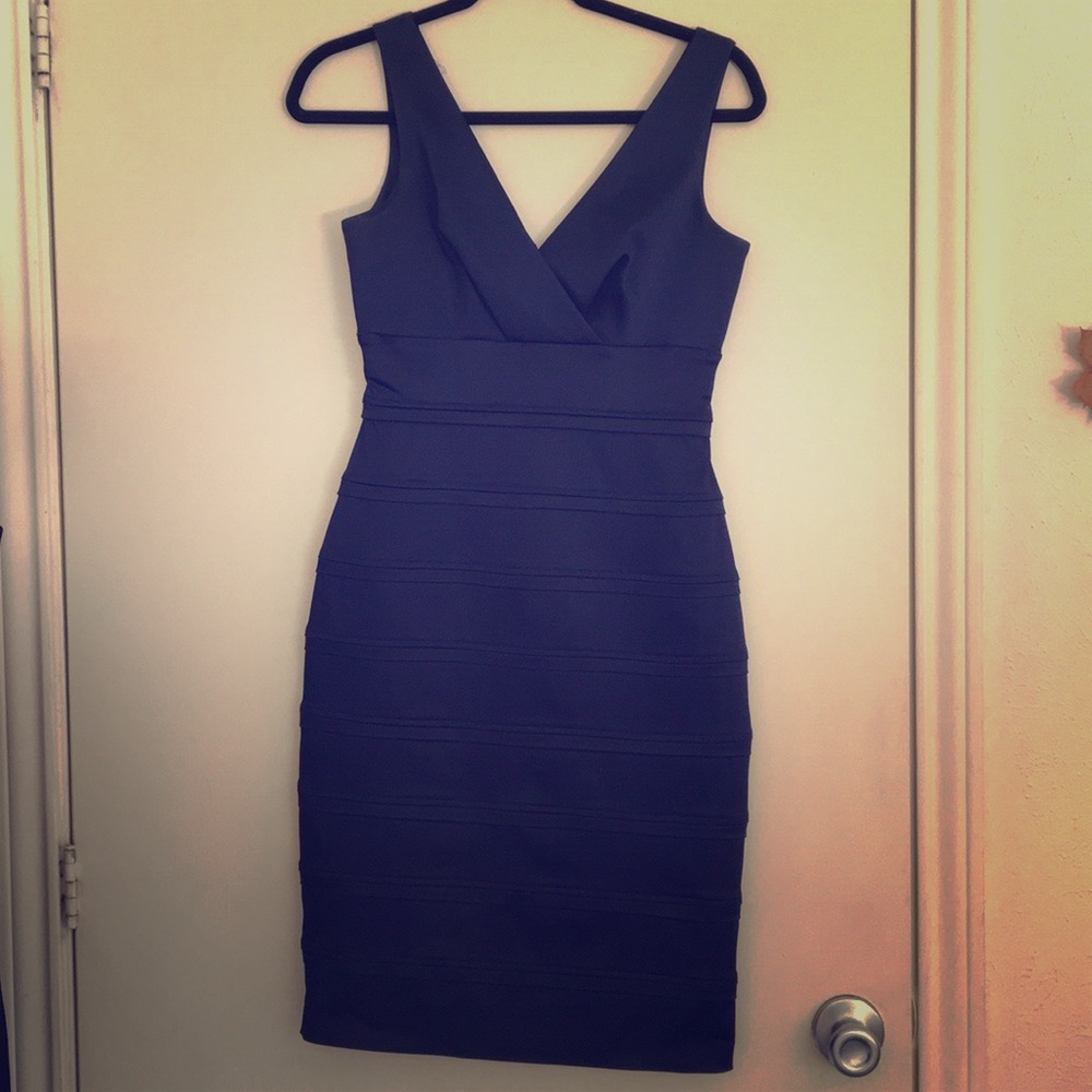 Navy blue cocktail dress